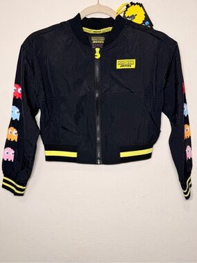 Justice Girls PAC-MAN Bomber Jacket,Size Small 7/8